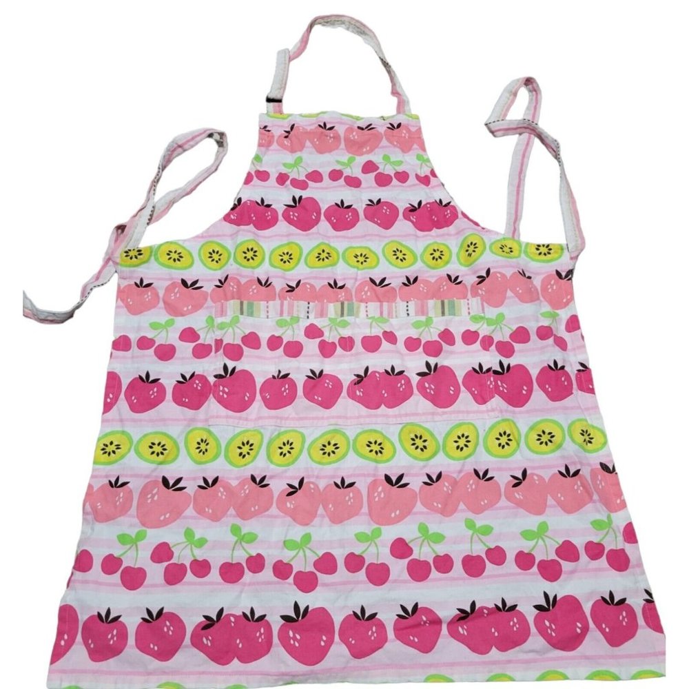 Kay Dee Designs Bib Apron Heavyweight Cotton Fabric Pockets  Colorful Fruits